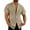 Khaki mens shirts, variant on Cotton Linen Shirts for Men Short Sleeve Casual Button Down Shirts Summer Spread Collared Work Tops with Pockets White,XXL