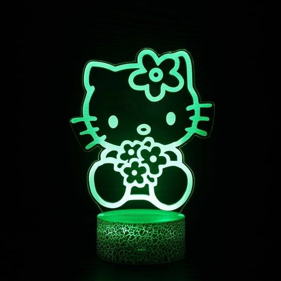 Kitty Night Light for Kids Kitty Desk Lamp Girl Cute Cat Room Decor, Night Light with Remote & Smart Touch 16 Colors Dimmable Bedroom Decoration Gifts for Christmas Birthday