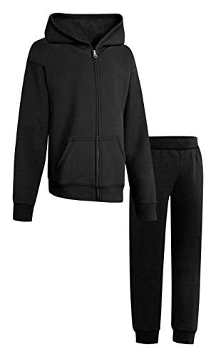 Hanes Girls` ComfortSoft EcoSmart Jogger Sweatpants, OK288, XL, Black ...