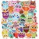 thumbnail image 1 of 160 Pieces Owl Stickers for Kids Owl Waterproof Stickers Owl Wall Decals Wisdom Clever Intelligent Cute Animal Vinyl Stickers for Halloween Water Bott, 1 of 4