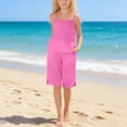 thumbnail image 2 of Girls Clothes Summer 2 Piece Outfit Set Pink Sleeveless Camisole Top and Shorts Kids Fashion Clothing Sets 13-14 Years, 2 of 7