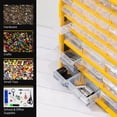 thumbnail image 6 of Deli 39 Drawers Plastic Parts Storage Cabinet, Compartment Hardware Organizer Storage for Desktop or Wall Mount,Tool Box with Drawers for Hardware, Small Parts, Craft Supplies,Black/Yellow, 6 of 7