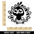 thumbnail image 2 of Cute Kawaii Peacock Bird Rubber Stamp for Scrapbooking Crafting Stamping - Large 1-1/4 Inch, 2 of 7