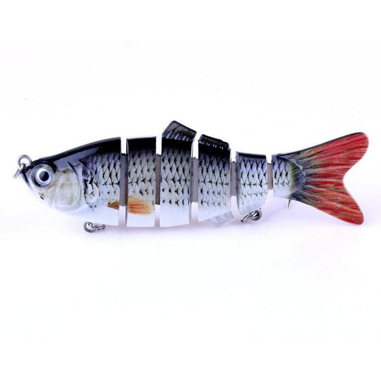 Vikakiooze Promotion On Sale 6 Segment Swim Lures Crank S S Hard Fishing Lures, Size: 10 cm