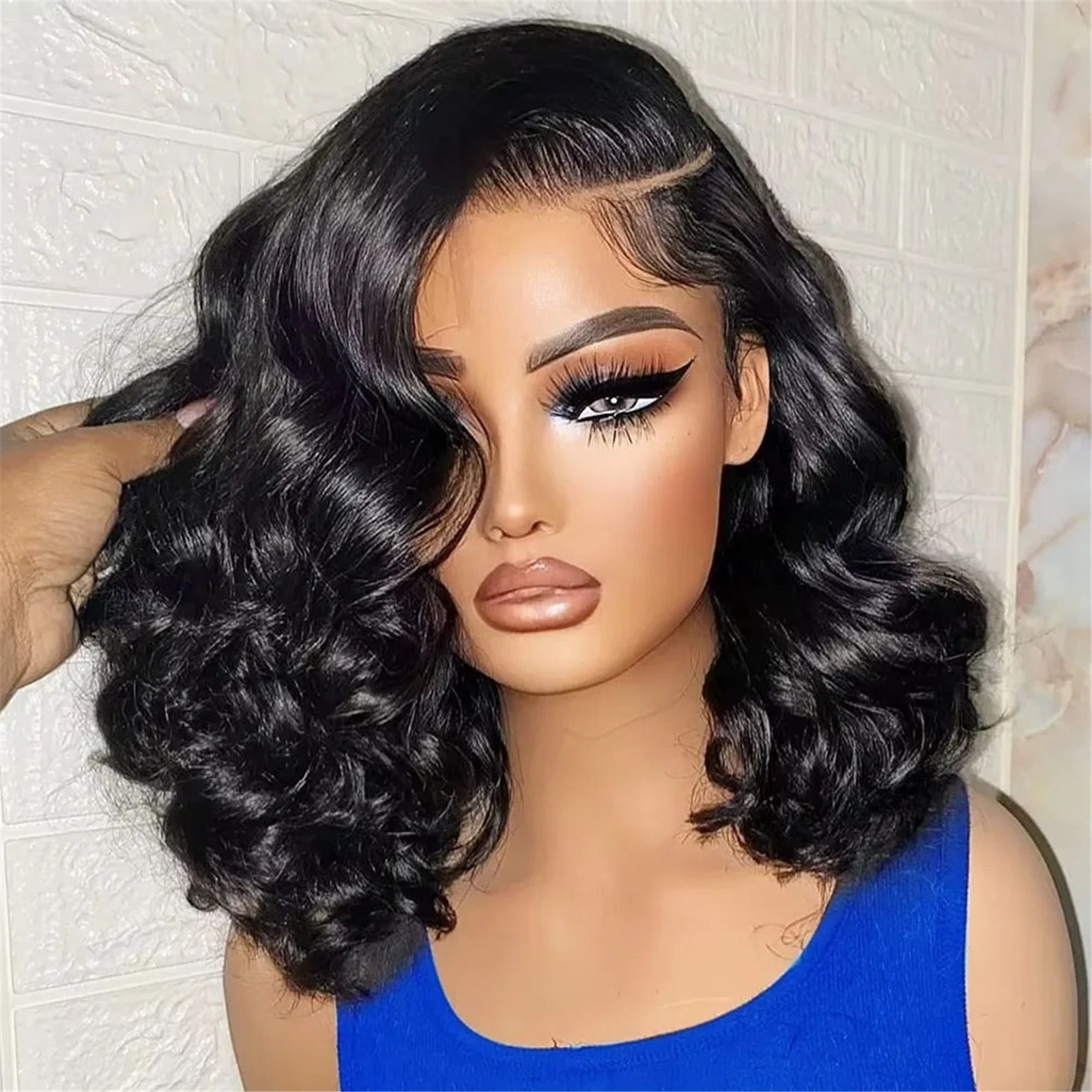 220 Density Body Wave Wear and Go Glueless Human Hair Pre Cut 13x4 Front Wig