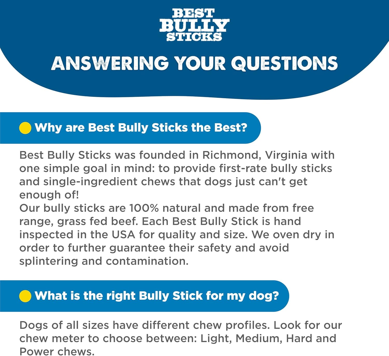Best Bully Sticks 12 Inch Bully Sticks - 25 Count (Pack of 1) - All-Natural, Fully Digestible, 100% Grass-Fed, Grain and Rawhide Free