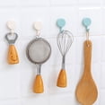 thumbnail image 5 of Adhesive Hooks Kitchen Wall Hooks- 2 Packs 20 pcs， Nail Free Sticky Hangers, 5 of 7