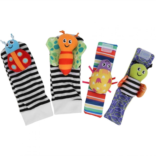 Juguete para colgar calcetines BuyWeekMX calcetines suaves para bebés 0 a 2 años