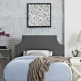thumbnail image 4 of Gray Laura Twin Fabric Headboard, 4 of 4