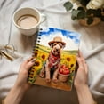 thumbnail image 3 of Vintage Airedale Terrier Says Hello Mother's Day Summer Sunflower Field Spiral Bound Journal Dale Waterside Dog Lover 5x7in Spiral Notebook - 12005, 3 of 5