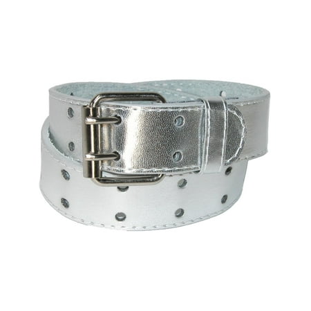 CTM Kids 1 Inch Wide Leather Two Hole Jean Belt