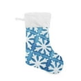 thumbnail image 5 of Blue Snowflakes Cubes Large Size Christmas Stockings Xmas Stocking Holiday Party Decorations, 5 of 8