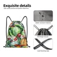 thumbnail image 4 of Xecao Vegan1 Pattern Sports Drawstring Backpack - String Swim Gym Bag with Wet Proof Pocket for Women&Men-Small, 4 of 6