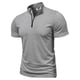 thumbnail image 5 of Ceisia Men's Slim Fit Half-Zip Stand Collar T-Shirts, Breathable Stretch Casual Summer Athletic Tops Gifts, 5 of 7