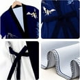 thumbnail image 4 of AMITOFO Long Silk Kimono Robes for Women Lightweight Silky Satin Floral Bathrobe Soft Cozy Ladies Housecoat Loungewear, 4 of 8