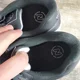 thumbnail image 4 of New Balance 574 Rugged Mens Shoes Sz 9 D Running Black Marble Sole Suede Sneaker, 4 of 5