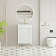 thumbnail image 6 of 21.6" Bathroom Vanity With Ceramic Sink, Right Side Open Shelf, Waterproof Finish 24vb06-21whr, White Storage Door, Stylish Design, 6 of 7
