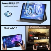 12 inch Tablet,Android 15 Tablets with 256GB ROM,Helio G99 Octa-Core for Gaming,5G WiFi Tableta,2K Display,2TB Expand,8000mAh,Quad Speaker,Dual Camera,AI,Widevine L1,GPS,Android Tablet with Keyboard