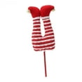 thumbnail image 4 of GUOOL Noël Elf Cure-Pieds Ferme Couronne Fête Peluche Arbre Topper Rayures Rouges Blanches, 4 of 9