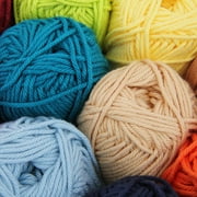 6 Pack Threadart 100% Pure Cotton Crochet Yarn | 50 gram Skeins | Worsted Medium #4 Yarn | 85 yds per Skein | 30 Colors Available | Off White #3503