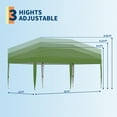 thumbnail image 2 of Garvee 10x20 ft Pop up Canopy with Roller Bag,One Button Push Setup,Green, 2 of 7