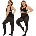 thumbnail image 2 of LAICAIW Collants Taille Haute Surdimensionnés pour Femmes Grande Taille en Microfibre Doux Transparents, 2 of 6