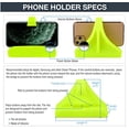 thumbnail image 5 of WLIKKS Phone Holder Made for PM5 Monitors of Concept 2 Rower, SkiErg and BikeErg - Silicone Smartphone Cradle Compatible with Concept 2 Rowing Machine. Ideal Rower Accessories, 5 of 6