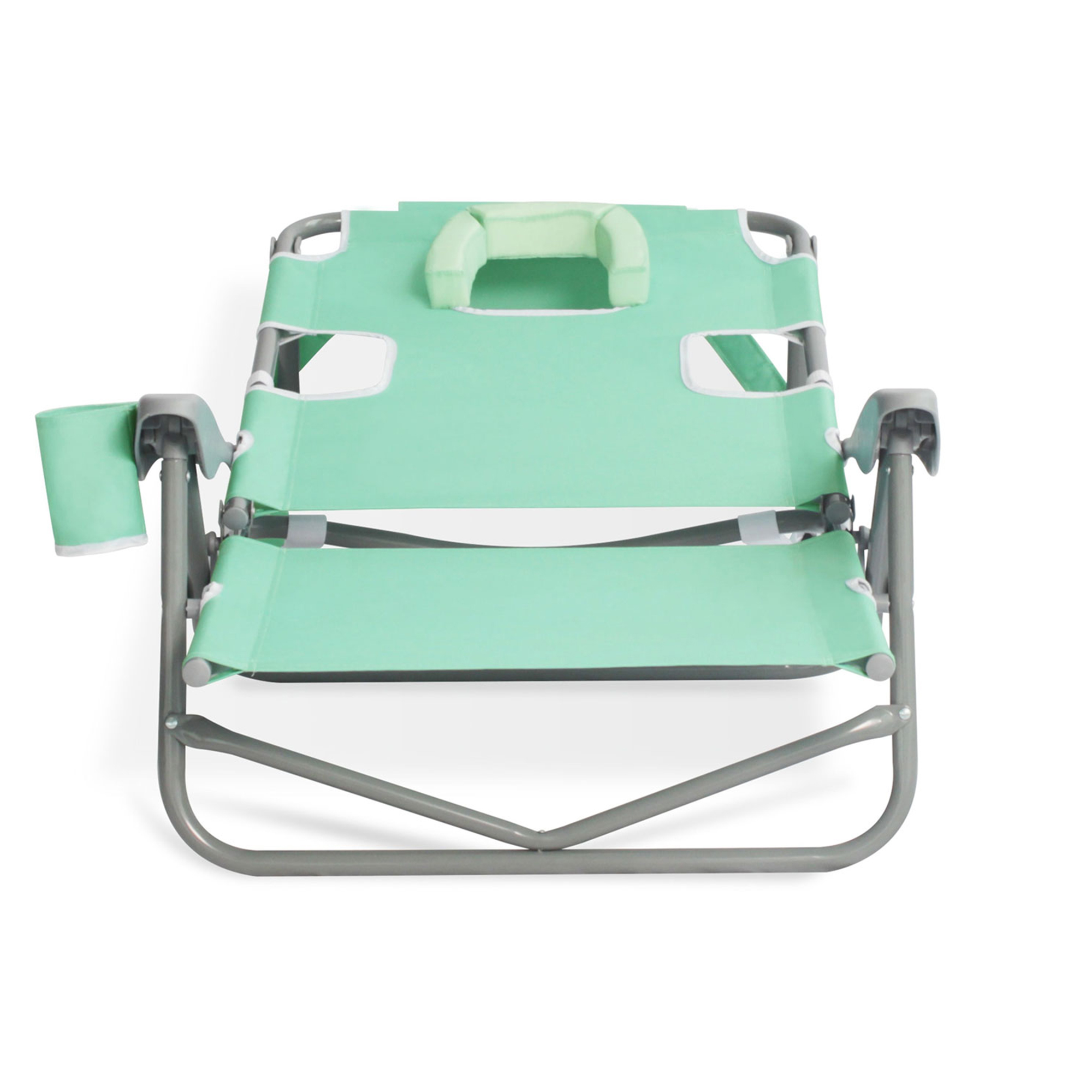 Ostrich On-Your-Back Outdoor Reclining Beach Pool Camping Chair, Teal - image 7 of 12