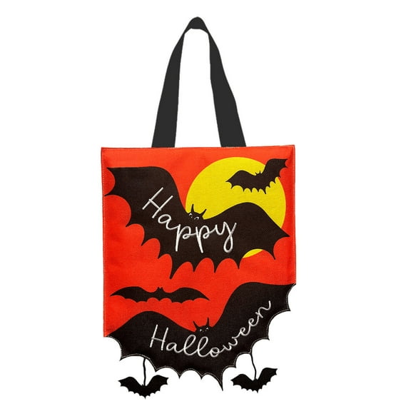 Briarwood Lane Happy Halloween Bats Burlap Door Hanger