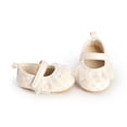 thumbnail image 5 of Zanarzt Shoes for Baby Girl Infant Baby Girls Mary Jane Flats Non-Slip Soft Sole Toddler Sneakers First Walkers Princess Dress Shoes White,US 4, 5 of 9