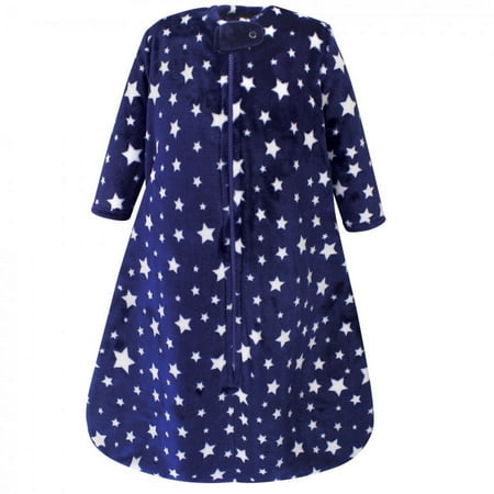 UPC: 0660168549614 | Hudson Baby Infant Plush Sleeping Bag  Sack  Blanket  Navy Stars  18-24 Months