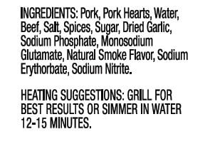 Slovacek Hickory Smoked BBQ Seasoned Sausage - 42 oz Caddy