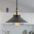 thumbnail image 5 of Linea di Liara Andante Black and Gold Farmhouse Pendant Lighting for Kitchen Island  Hanging Light Fixtures Matte Black Pendant Light for Kitchen Sink, UL Listed, 5 of 17