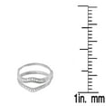 thumbnail image 4 of 0.12 Carat (ctw) 18K Gold Round White Diamond Anniversary Enhancer Guard Wedding Band, 4 of 4