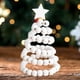 thumbnail image 5 of Árbol de Navidad de mesa Adorno navideño Mini árbol de Navidad decorativo para Cuentas blancas, 5 of 7