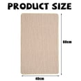 thumbnail image 5 of Alfombras de baño de color beige con respaldo de goma de chenilla: antideslizantes, absorbentes, de secado rápido, lavables. Alfombrillas de baño finas que caben debajo de la puerta., 5 of 5