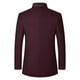 thumbnail image 3 of Ceisia Slim Fit Men's Stand-Collar Wool Blend Quilted Coat Gift, 3 of 8