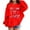 1#Red218, variant on Byoo Toddler Girl's Oversized Hoodie Bow Graphic Pocket Hoody Sweatshirt with Long Sleeve Soft Pullovers Top,3-4T
