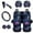 Hummingbird Purple Rose, variant on Uorisanigo Hummingbird Purple Rose Auto Front and Rear Cushion Covers Water Coaster Gear Lever Cover Hand Brake CoverSteering Wheel Cover Pillowcase for Cars Easy to Install 11 PCS