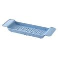 thumbnail image 1 of Estante para bañera Sunnimix Bandeja extensible organizador de almacenamiento azul, 1 of 8
