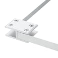 thumbnail image 4 of Abrazadera de vidrio de 180 grados Uxcell, clip de vidrio ajustable de aleación de aluminio para soporte de montaje en pared para estantes, espejos, puertas de ducha, plata, 4 of 7
