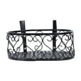 thumbnail image 4 of Planter Hanging Metal Railing Balcony Garden Bucket Shelf Pots Planters Succulent Flower Iron Rack Decor Fence Patio, 4 of 7