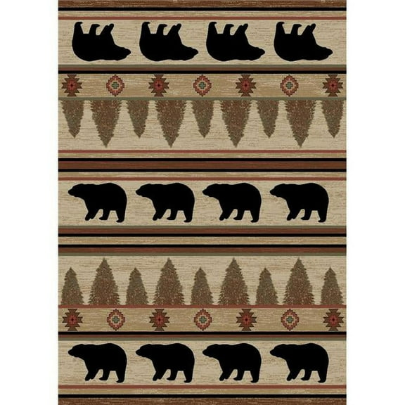 Mayberry Rug HS7482 4X6 3 ft. 11 in. x 5 ft. 3 in. Hearthside Appalachian Area Rug, Beige