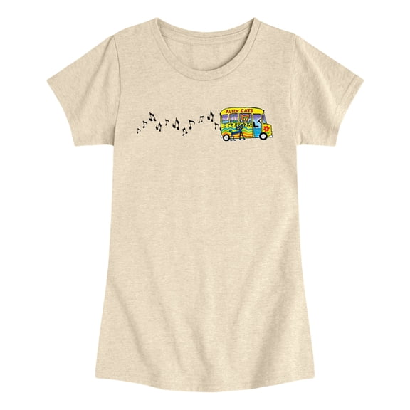MerryMakers - Ptc Bus Horizontal Chest - Youth Girls Fitted Short Sleeve T-Shirt