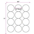 thumbnail image 2 of Svel Round Labels for Laser & Inkjet Printers, Permanent Self Adhesive Address Mailing Stickers Labels (2.5” Round, 360, Count, 2 of 6