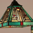 thumbnail image 2 of CHLOE Lighting INNES Mission Tiffany-style Blackish Bronze 3 Light Mini Chandelier 22" Wide, 2 of 4