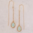 thumbnail image 3 of Humble Chic Mint Green Earrings for Women Trendy - Faux Druzy Sparkly Sage Dangles, 3 of 10