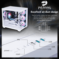 thumbnail image 4 of Mloong PC Gaming PC AMD Ryzen5 5500 Radeon RX 6600 16GB RAM 1TB SSD 650W Win11 WIFI White Desktop, 4 of 7