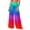 #136-Multicolor, variant on ICHUANYI Women's Summer Chiffon Lightweight Bathing Suit Cover Up Bohemian Style Printed Swim Beach Pants Wide Leg Swimsuit Coverup Pants