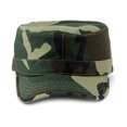 thumbnail image 2 of NYFASHION101 Fashionable Solid Color Unisex Fitted Army Military Cadet Cap, Camo, M, 2 of 3